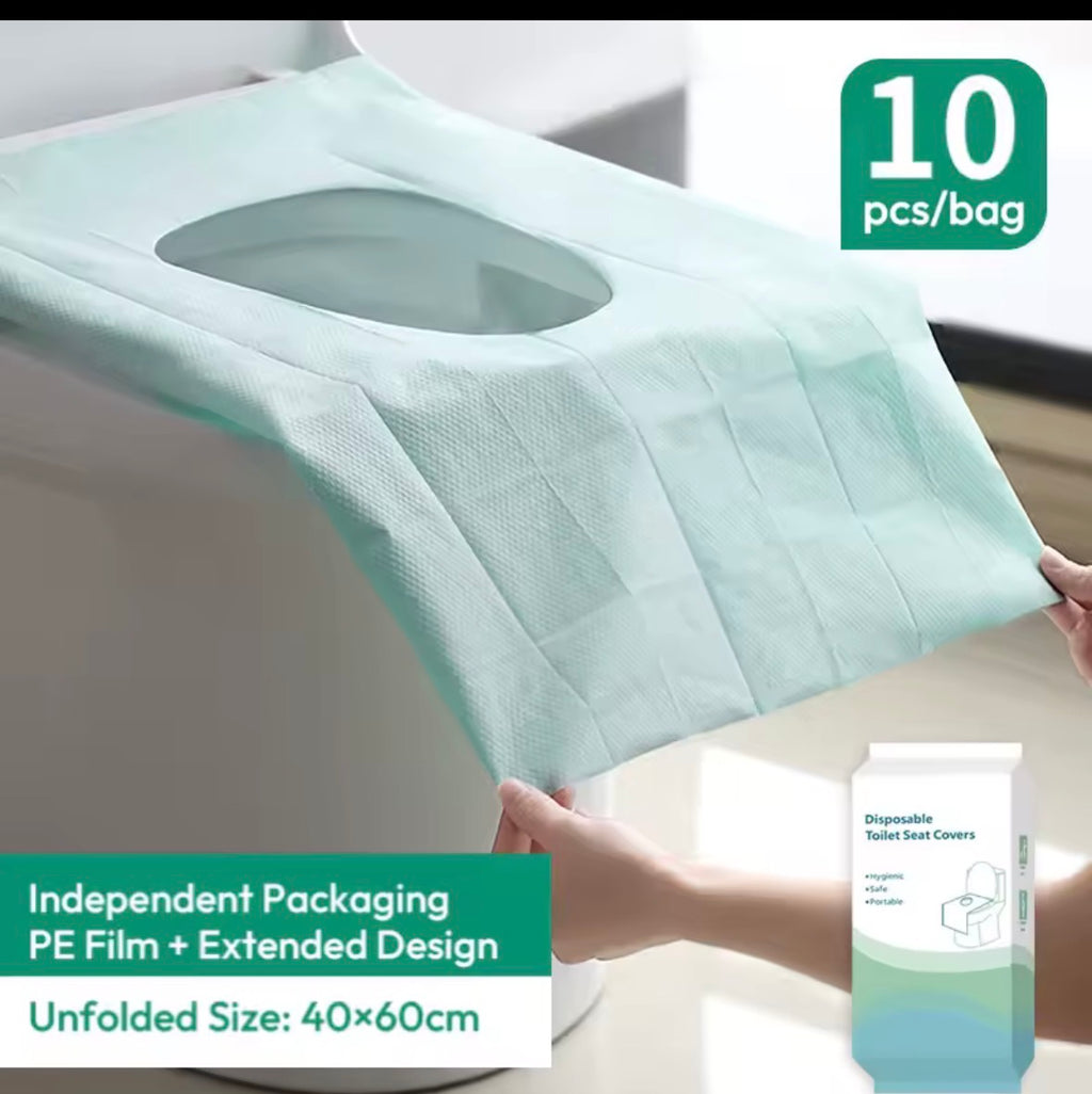 Portable Disposable Toilet Seat Cover 10 Pcs