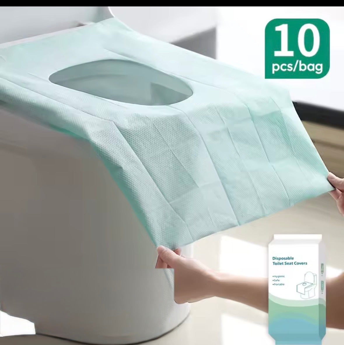 Portable Disposable Toilet Seat Cover 50 Pcs