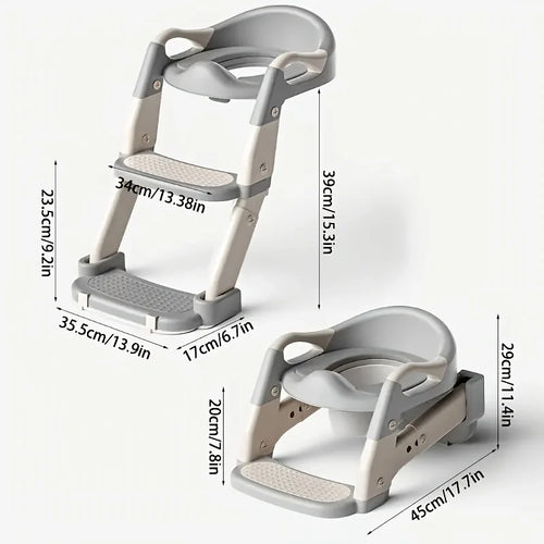 3-in-1 Toddler Potty Training Seat | Portable Toilet Trainer for Home, Travel & Outdoor Use