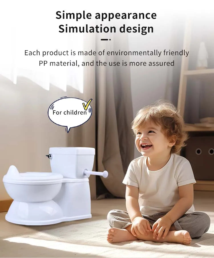 Toddler Training Potty Chair | Realistic Kids Toilet for Easy Potty Training