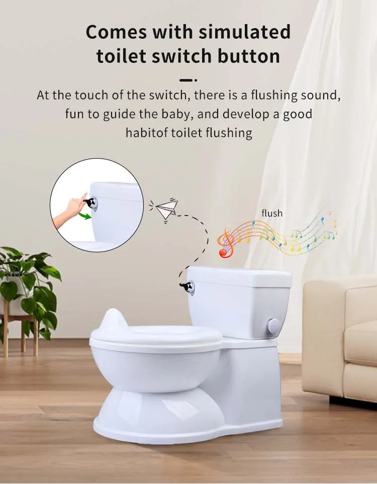 Toddler Training Potty Chair | Realistic Kids Toilet for Easy Potty Training