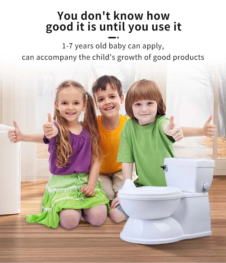 Toddler Training Potty Chair | Realistic Kids Toilet for Easy Potty Training