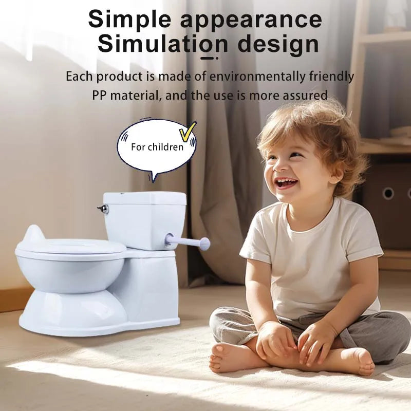 Toddler Training Potty Chair | Realistic Kids Toilet for Easy Potty Training