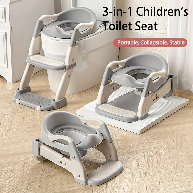 3-in-1 Toddler Potty Training Seat | Portable Toilet Trainer for Home, Travel & Outdoor Use