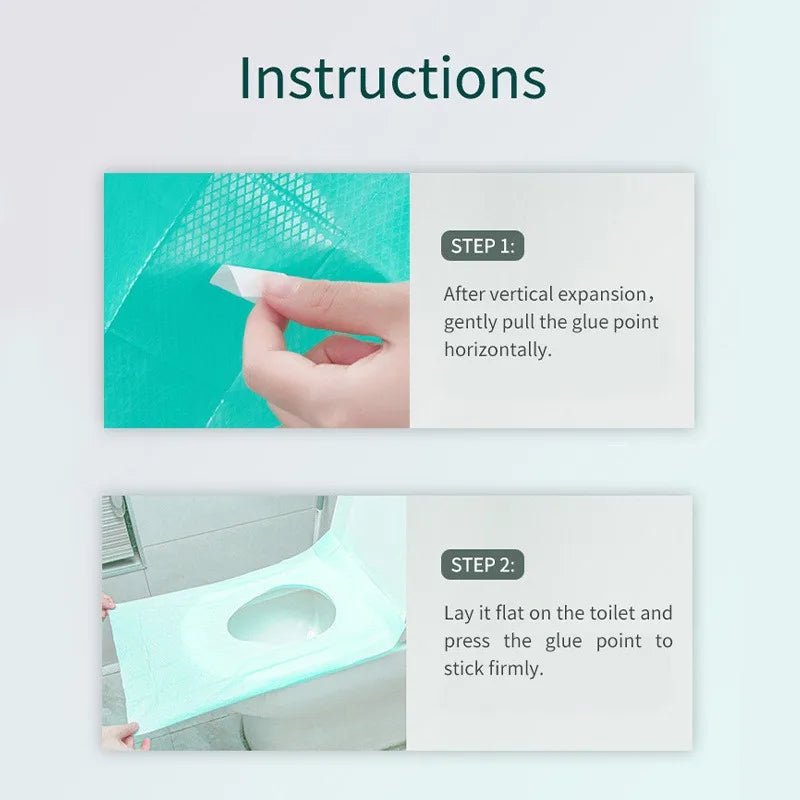 Disposable Toilet Seat Covers – Hygienic Paper Covers for Home, Travel & Public Restrooms