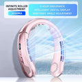 Lenovo 8000mAh Bladeless Neck Fan | USB Rechargeable Portable Hands-Free Personal Cooling Fan with LED Display & 100 Speed Levels