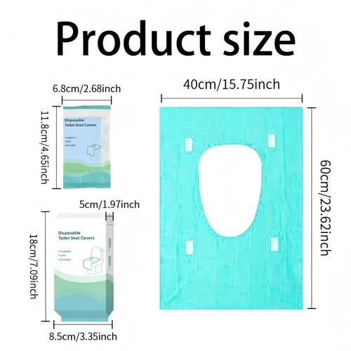 Portable Disposable Toilet Seat Cover 50 Pcs