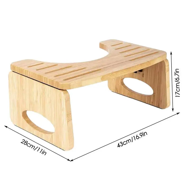 Foldable Wooden Toilet Squat Stool