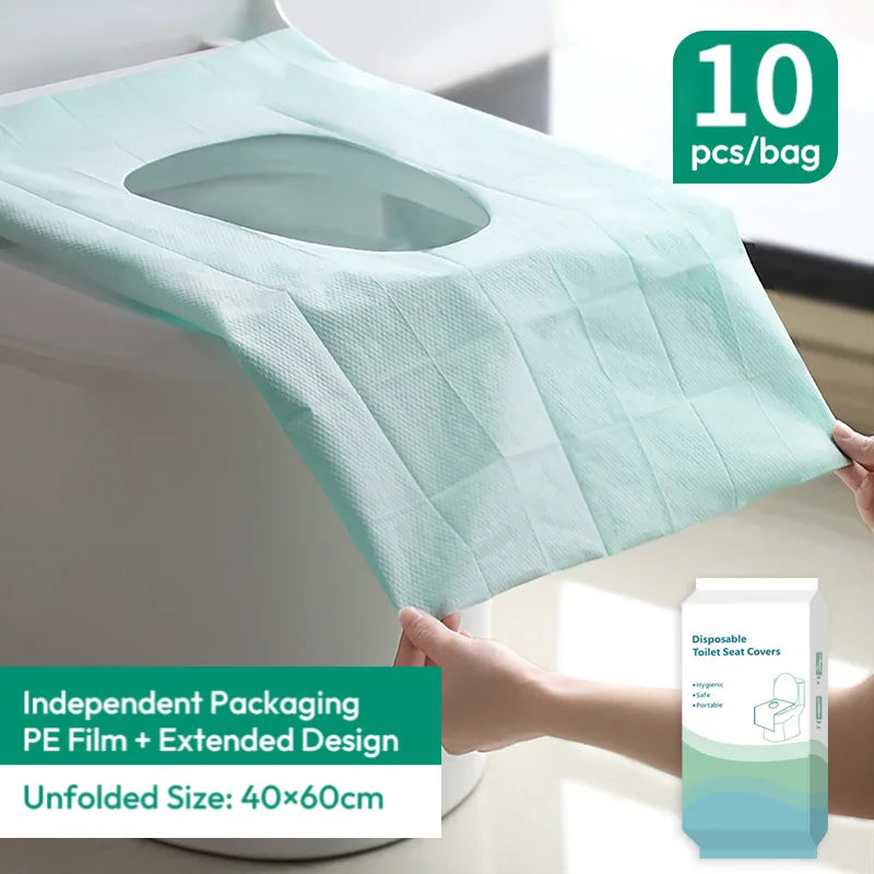 Portable Disposable Toilet Seat Cover 10 Pcs