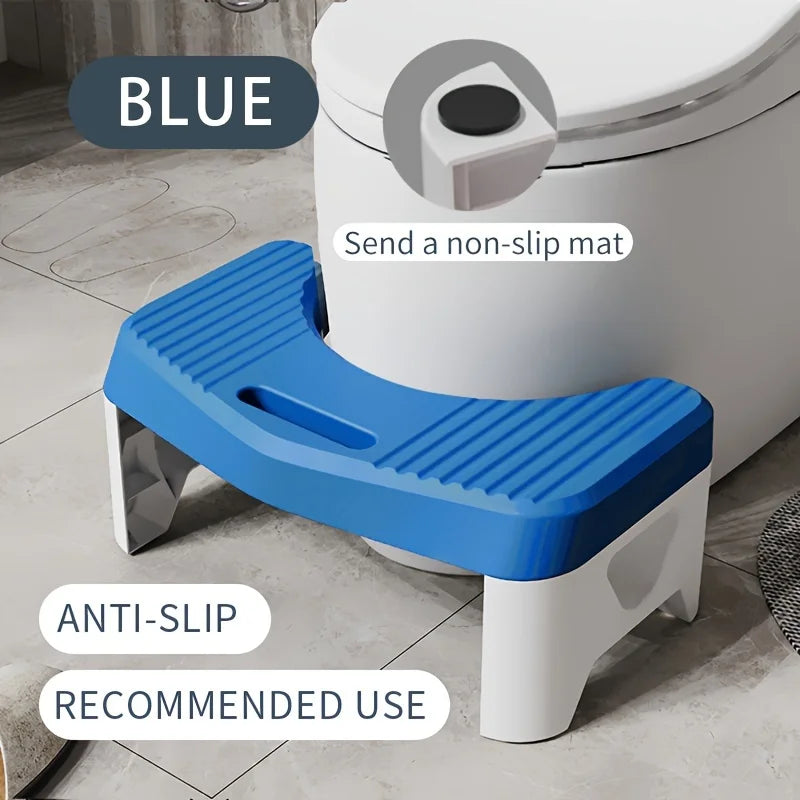 Ergonomic Toilet Stool – Non-Slip Bathroom Foot Rest for Better Toilet Posture