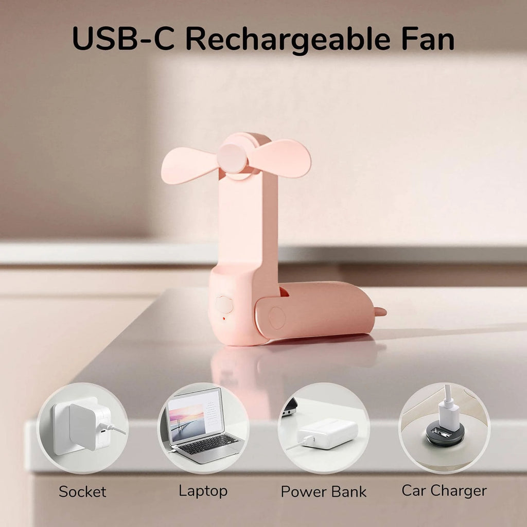 Pocket-Size USB Rechargeable Mini Fan
