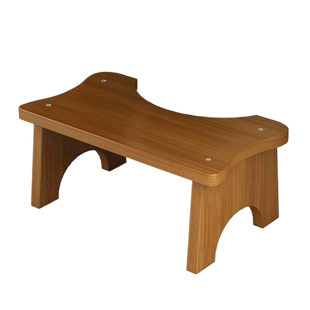 Bamboo Toilet Stool – Ergonomic Non-Slip Bathroom Foot Rest for Adults, Kids, Seniors & Pregnancy