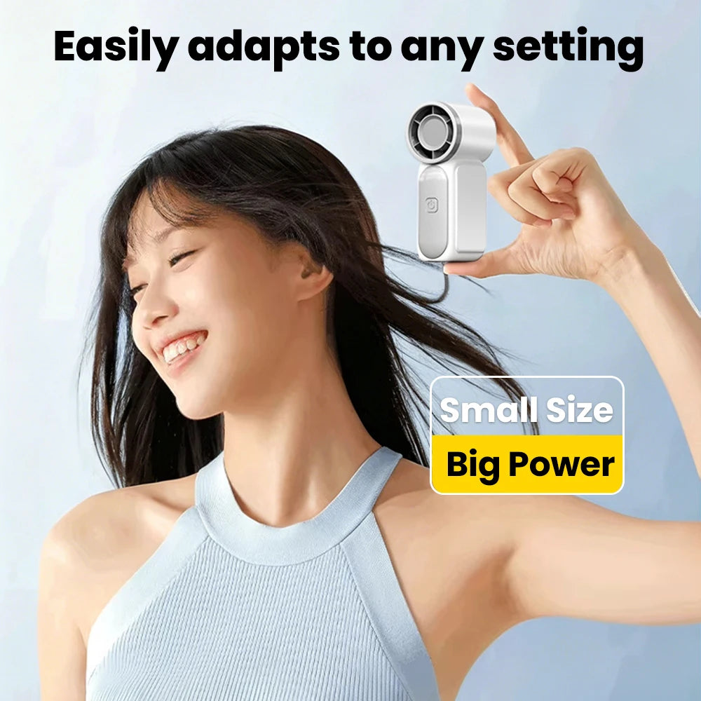 USB-C Rechargeable Mini Fan | 5-Speed Portable Cooling Fan
