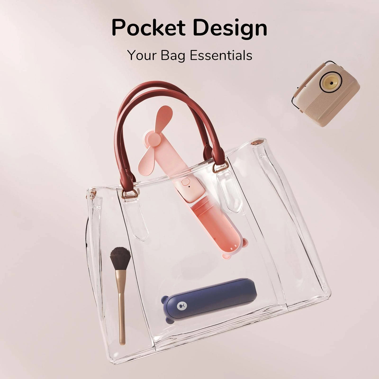 Pocket-Size USB Rechargeable Mini Fan