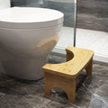 Bamboo Toilet Stool – Non-Slip Bathroom Foot Rest for Adults & Kids