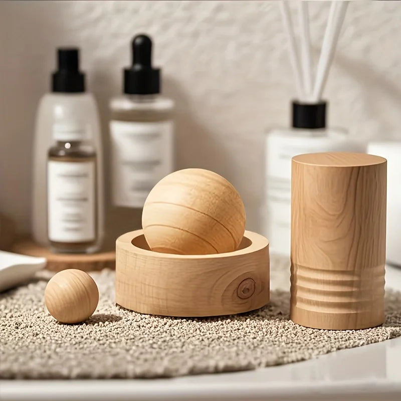 Natural Wooden Diffuser | Decorative Essential Oil Fragrance Diffusing Wood for Home & Car