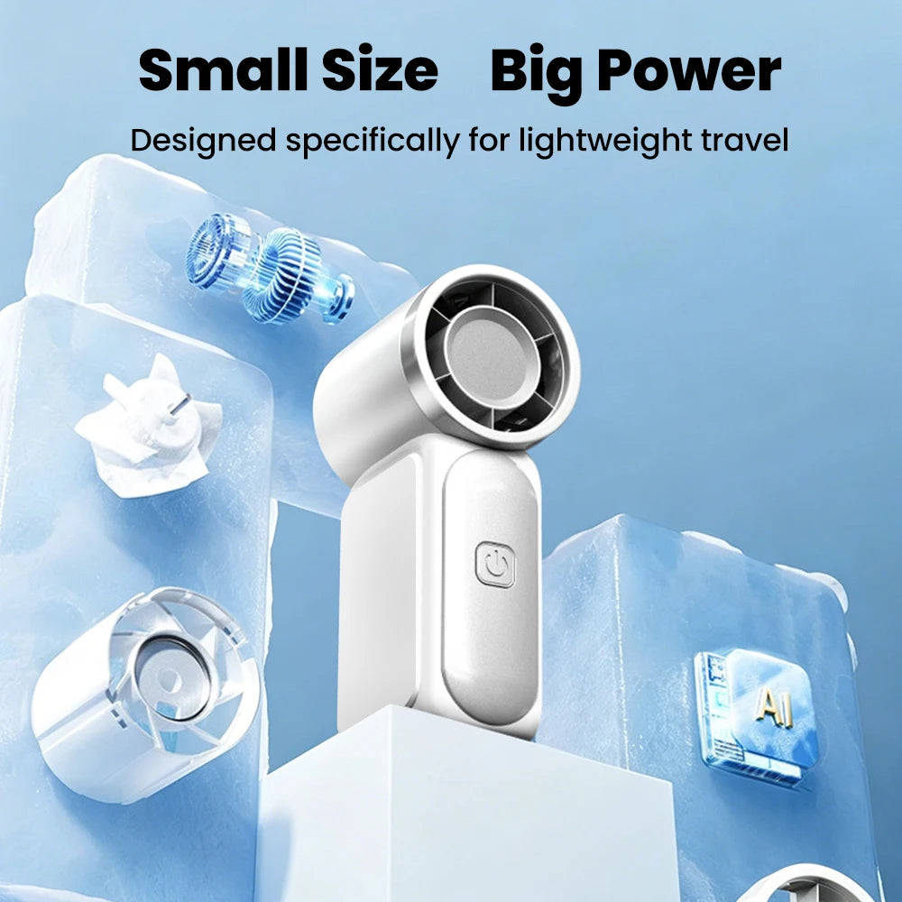 USB-C Rechargeable Mini Fan | 5-Speed Portable Cooling Fan