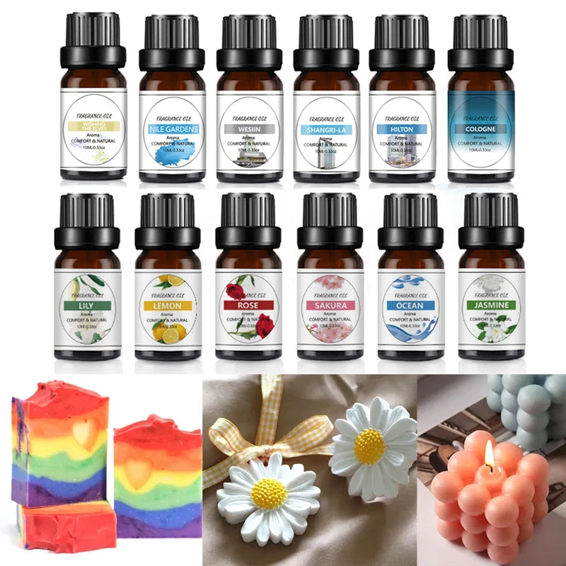 UDOCOOL 10ml Pure Essential Oil for Diffuser, Aromatherapy & Home Fragrance