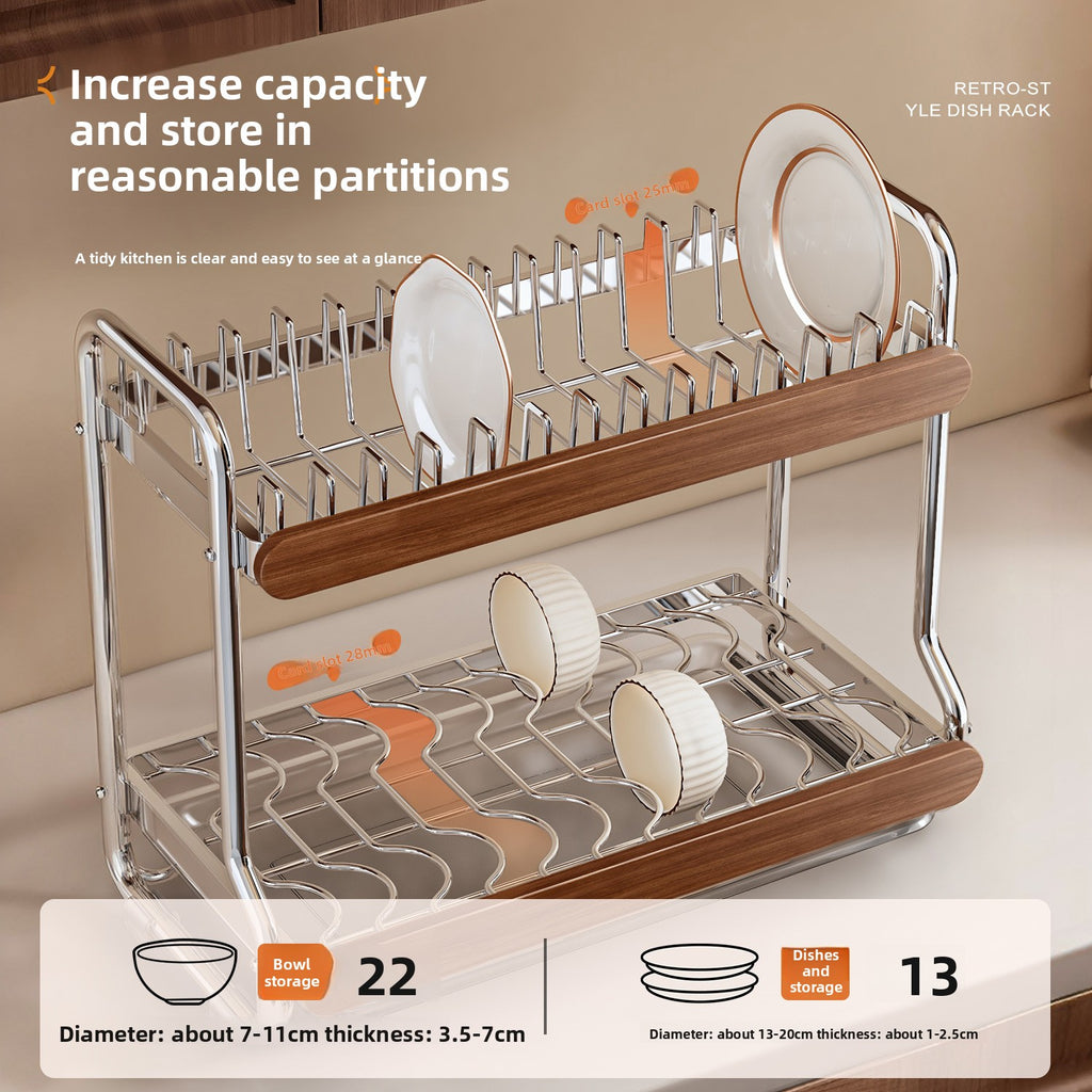 Stainless Steel Dish Drainer Storage Rack